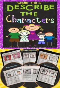  Describing Characters Graphic Organizers